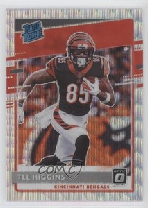 2020 Panini Donruss Optic Rated Rookies Wave Prizm /199 Tee Higgins Rookie RC