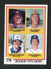 Jack Morris Tigers '78 Rookie Pitchers 1978 Topps MLB Baseball Card #703 RC. rookie card picture