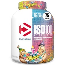 Dymatize ISO100 Whey Protein Powder Isolate, Birthday Cake, 25g of Protein, 5