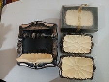 Amerock 4 Vintage BrushedSilver CarriageHouse SoapDish Recessed Stand WallMount