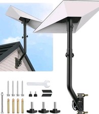 Starlink Gen 3 Mount, 180  Adjustable, Heavy-Duty Metal, Black, Wall/Roof Mount