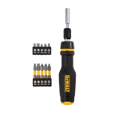 Max Fit Telescoping Ratcheting Multi-Bit Screwdriver Set (10-Piece)