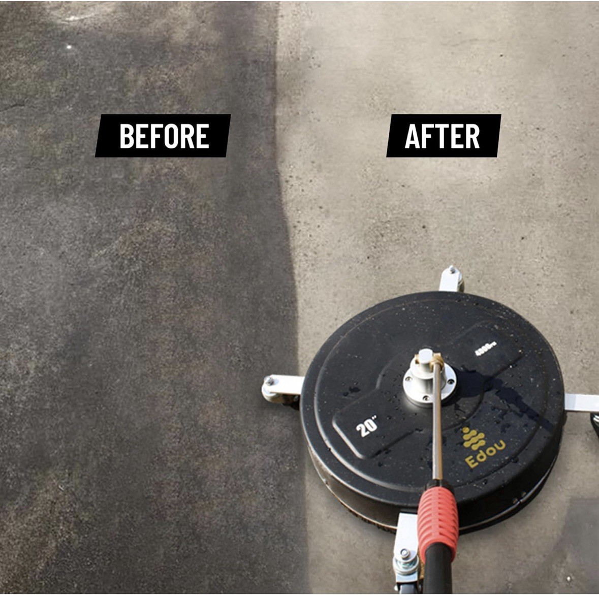 EDOU 20" Pressure Surface Cleaner Max Pressure 4000PSI