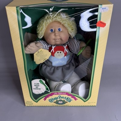 Vintage Cabbage Patch Doll Official In Box 1983 1984 Kate Elaine Two Teeth