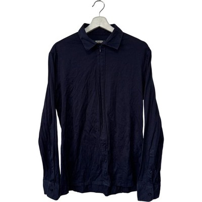 Dirk Bikkembergs Sport Couture Shirt Men s Size 42 Black Cotton Designer Style