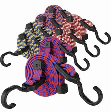 Bungee Cords with Hooks Heavy Duty, Dual-End Adjustable, Latch locking, 8PACK!!