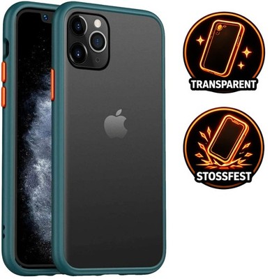 Hülle für iPhone 13 12 11 X - Frost Case Schutzhülle Cover Handyhülle Stoßfest