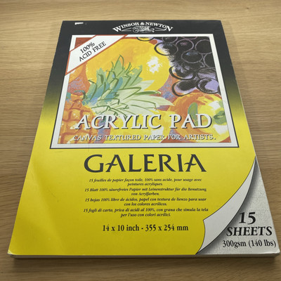 Winsor und Newton Acryl Leinwand Strukturpapier *NEU VINTAGE MADE IN ENGLAND*