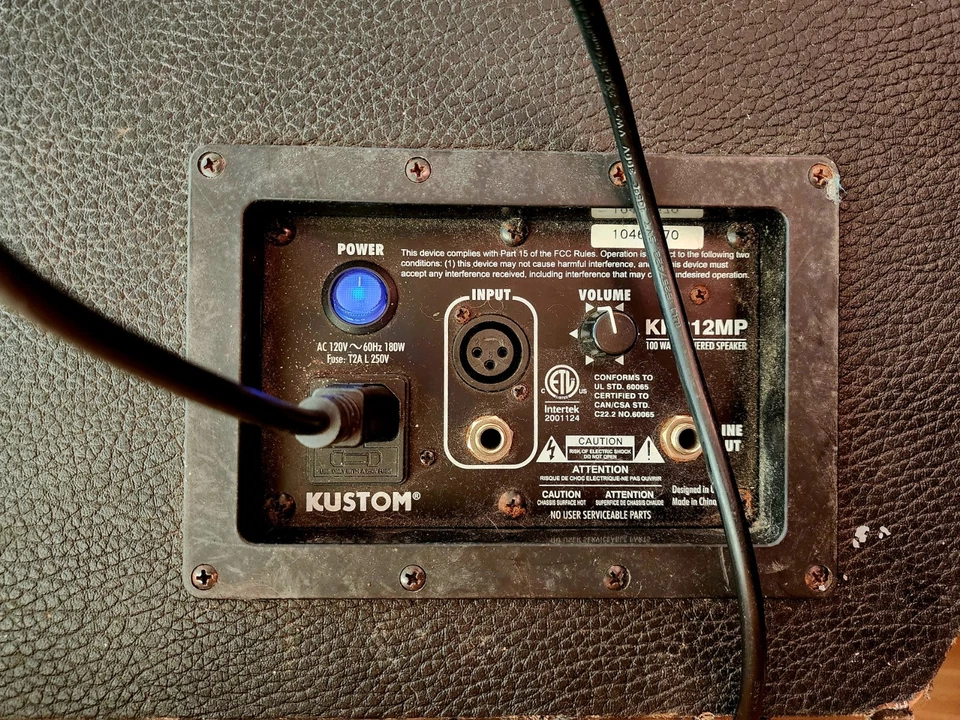 Kustom KPC12MP Powered Wedge Monitor PA Speaker 100 Watt Live Audio Equipment - Image 3 of 4