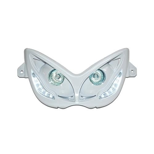Phare halogène avec leds blanc pour illuminer la route en MBK Nitro et Aerox