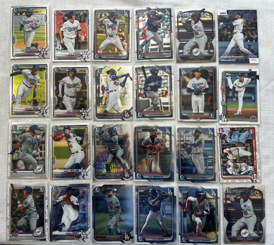 Equipo de béisbol 2020-2025 Los Angeles Dodgers ¡¡¡Lote de 308!!! Lista en descripción!!! Foto 2 de 2