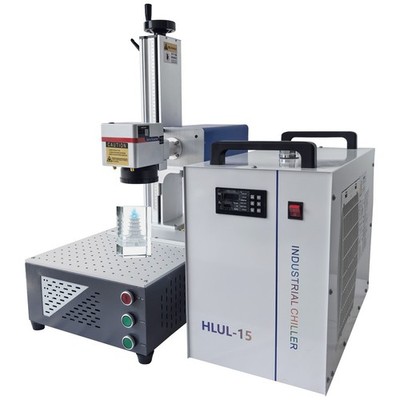 US 20W 355nm UV Laser Marking Machine 2D Flat & 3D Crystal Internal Carving Mark