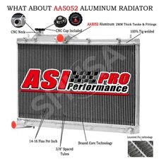 2 Row Aluminum Radiator For 2022 2023 2024 Subaru WRX GT VB FA24 4BA-SK5