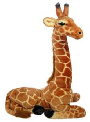 PLÜSCHTIER PLÜSCH GIRAFFE - sitzend - 85 cm - NEU Plüschgiraffe Stoffgiraffe