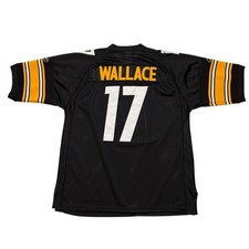 Pittsburg Steelers Mike Wallace #17 Football Jersey Black Sz 48 Medium Reebok