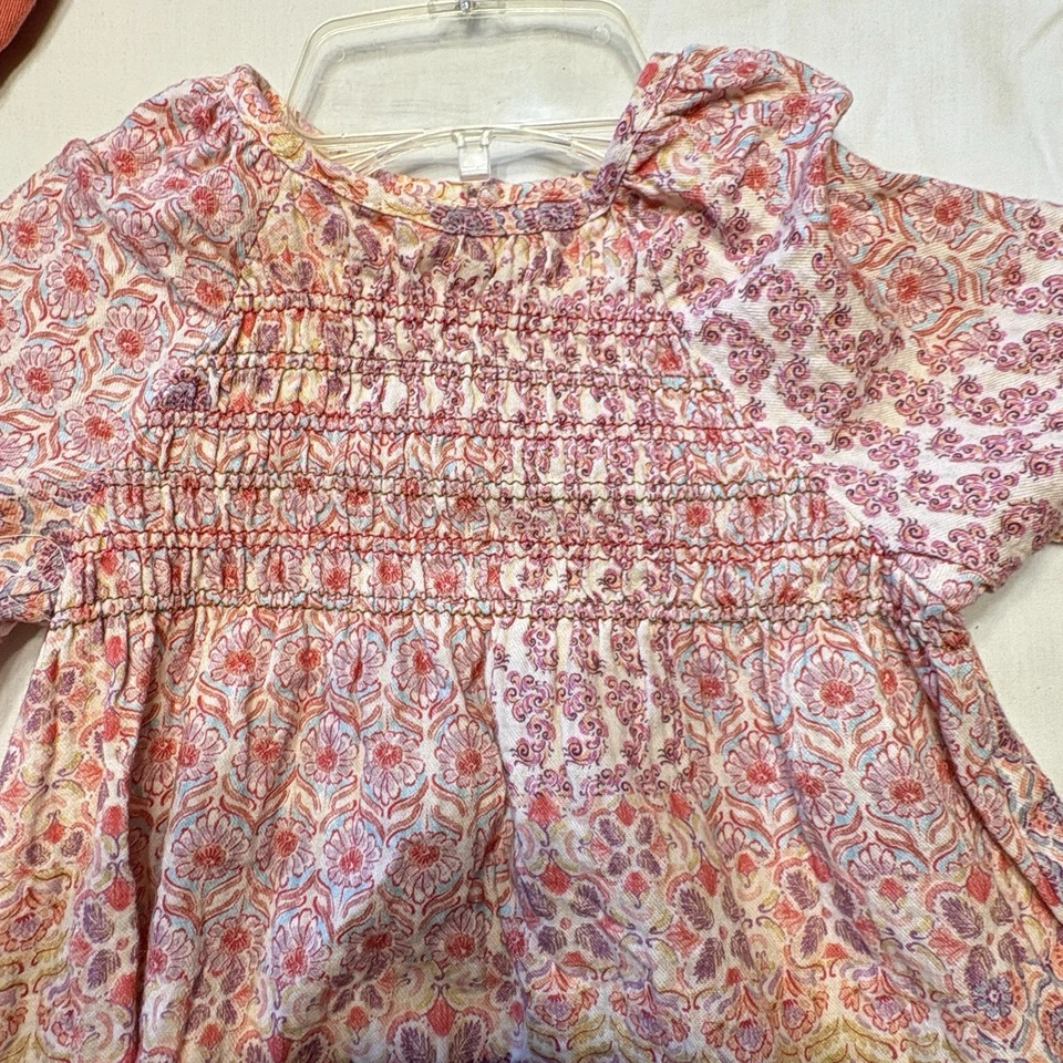 Zara Girls Size 4-5 Floral Long Sleeve Dress - Image 4 of 4