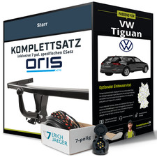 Für VW Tiguan Typ AD1 Anhängerkupplung starr +eSatz 7pol 05.2016-jetzt Set NEU