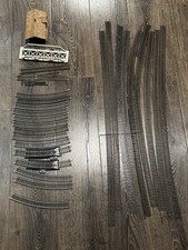 Vtg HO Scale Track  Accessories Lot w/ Hallmark Hays Train Station 1994 Sarah