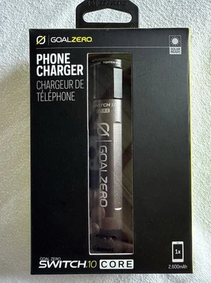 NEW Goal Zero Switch 10 CORE, RECHARGER USB Power Bank #21017