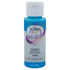 Testor Corp. Testors 2oz Acrylic Craft Paint - Matte Island TES292428A Plastics