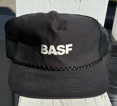 Vintage BASF Agrichemicals Trucker Cap Hat Farming Rope Brim