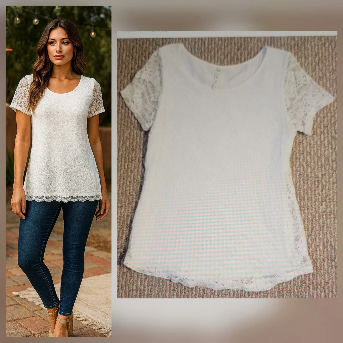 Blouse Leo Nicole Noire - Taille 2X (Plus Size) - Neuf Avec étiquettes