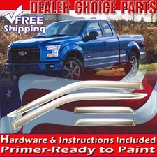2015 16 17 18 19 20 21 22 2023 Ford F150 SuperCab Chrome Door Window Vent Visors
