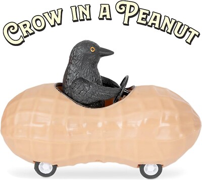 5'' Crow in a Peanut Pull-Back Car