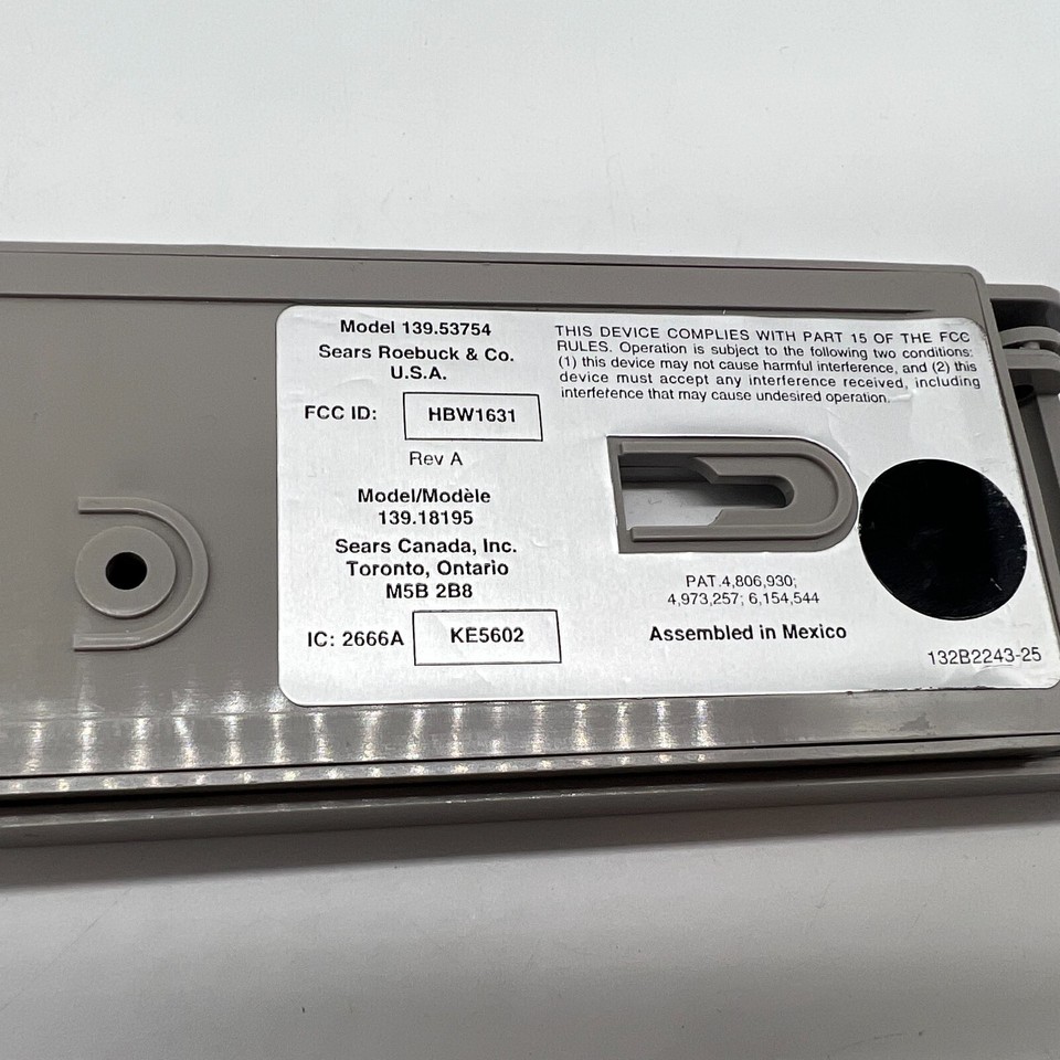 Craftsman 315 Keypad 139.18195 Garage Door Remote Opener Pinpad Genuine