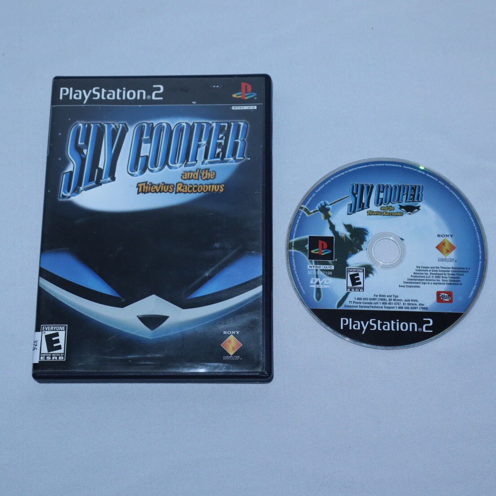 Sly Cooper And The Thievius Raccoonus PS2 PlayStation 2 GH - Game & Case  711719719823