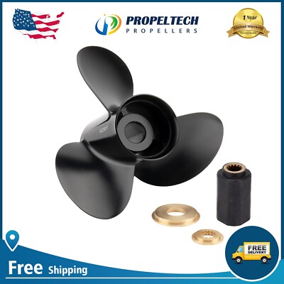 Outboard 13 1/4 X 17 Boat Propeller For BRP Johnson Evinrude 40-140HP 13 Spline