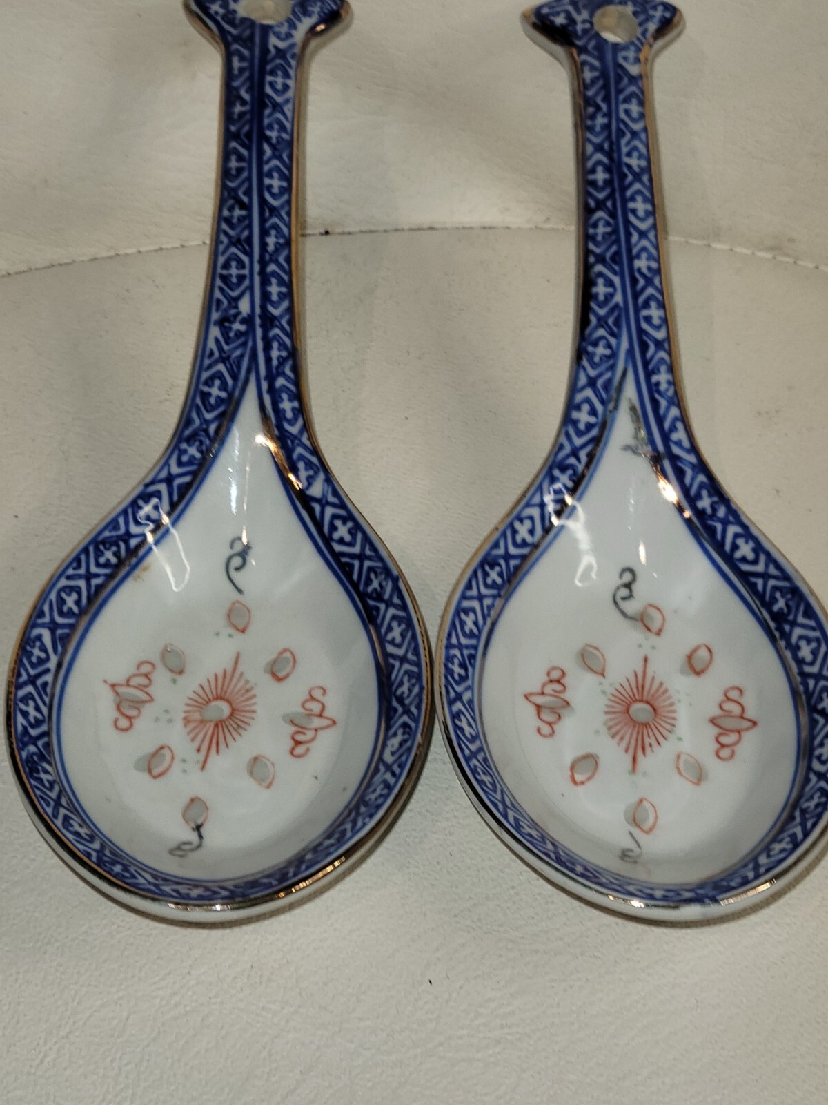 Pair Of Vintage Ceramic Chinese Spoon Rest eBay