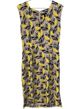 J Crew Sleeveless Silk Dress Womens 6 Floral V Neck Cocktail Boho Spring Meadow