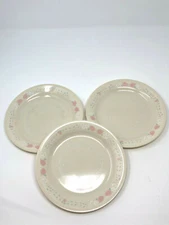Corelle Corning BLOSSOMS IN LACE Set of 3 Bread Dessert Salad Plates 