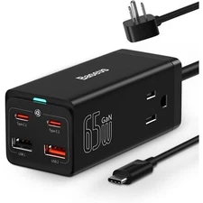 USB C Charger Baseus PowerCombo 65W (Fast Charging)