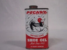 vintage pecard shoe oil can