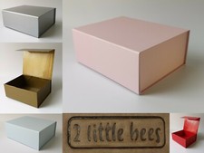 Gift Box Magnetic Hamper  Wedding Silver Gold Red Pink Blue Boxes UK