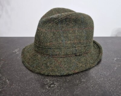 YORKSHIRE TWEED BY MOON FOR MARKS SPENCER MENS TRILBY HAT SIZE 7,  UK