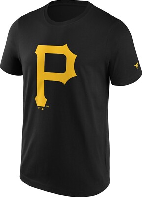 MLB Pittsburgh Pirates T-Shirt Primary Logo Team Graphic Baseball schwarz ohne