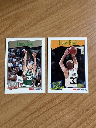  Larry Bird 1991 92 NBA Hoops Supreme Court Card 451 All Time FT 