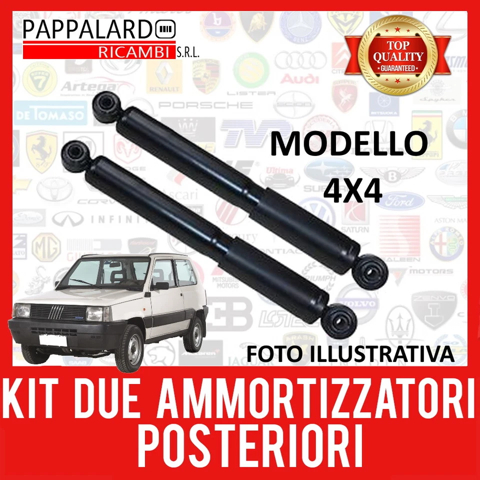 AFTERMARKET PRODUCTS KIT COPPIA 2 AMMORTIZZATORI POSTERIORI PER FIAT PANDA 141 4x4 DAL 1986 AL 2004