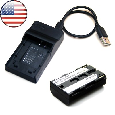 Battery + Charger For Canon V65Hi V72 V75Hi V400 V420 V500 V520 GL1 GL2 XF100 