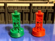 SME Platinum Series Channel Marker Buoys Z Scale 1:220 RTR 1 PAIR Museum Quality