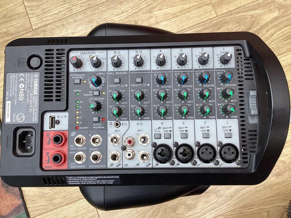 Yamaha Stagepas 400i Portable PA System Speakers And Mixer + Stands eBay