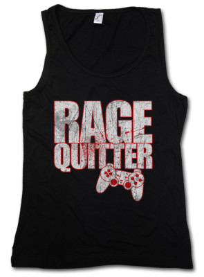 RAGE QUITTER WOMEN TANK TOP Fun Gamer Gaming computer scientist Raid MMORPG RPG