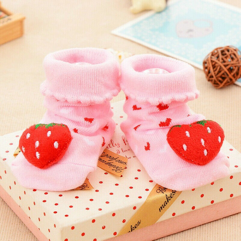 Fleece Booties Socks Baby Girl Christmas Slippers Baby Girl Socks Ballet  Style Socks Non-slip Socks Look Like A Doll