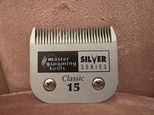 Master Grooming Tools Silver Series Classic # 15 Hair Clipper Blade - Used