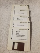 Microsoft Works v.3.0 1992 Apple Macintosh Computer Software 5 3.5" Floppy Disks