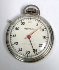 WESTCLOX Vintage Pocket Windup STOP WATCH Made in the USA Rare Find  