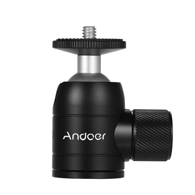 Andoer Tripod Ball Head 360 Degree Swivel Compatible with DSLR Camera E6U9